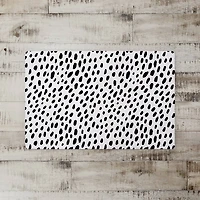 Black and White Spots 27" x 18" Floor Mat
