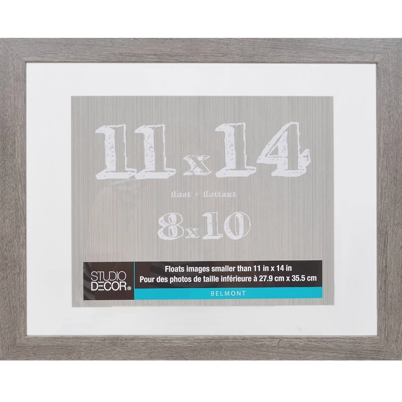 8 Pack: Gray 11" x 14" Float Frame, Belmont by Studio Décor®