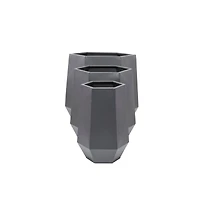 Grey Modern Planter, Set of 3" 21", 16", 11"