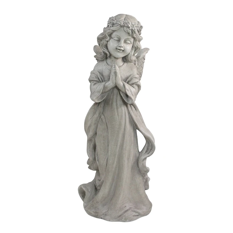 21" Angel in Prayer Outdoor Garden Planter Statue