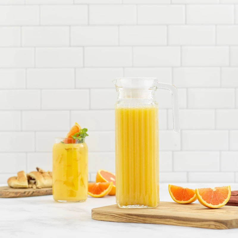 JoyJolt® 40oz. Beverage Serveware Glass Pitcher