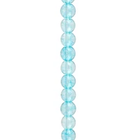 Light Blue Quartz Round Beads by Bead Landing