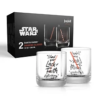 JoyJolt® Star Wars™ 10oz. New Hope Darth Vader Red Lightsaber Short Drinking Glass, 2ct.