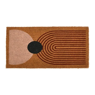 Hello Honey® Abstract Print Coir Doormat
