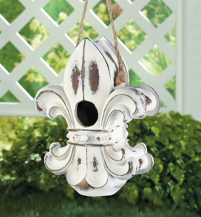8'' Fleur De Lis Birdhouse