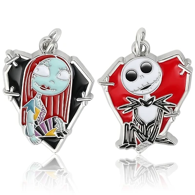The Nightmare Before Christmas Sally & Jack 2-Piece Enamel Charm Set