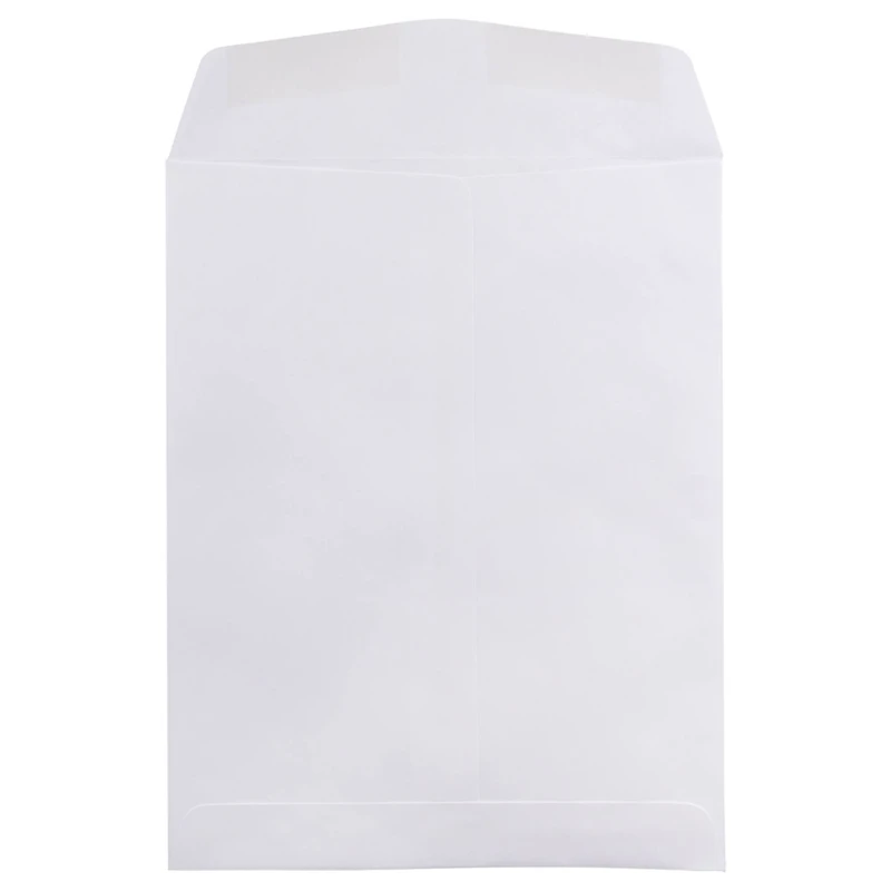 JAM Paper 8.75" x 11.5" White Open End Catalog Commercial Envelopes