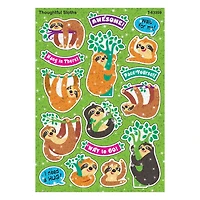 Trend Enterprises® Thoughtful Sloths Sparkle STICKERS®, 6 Packs of 32