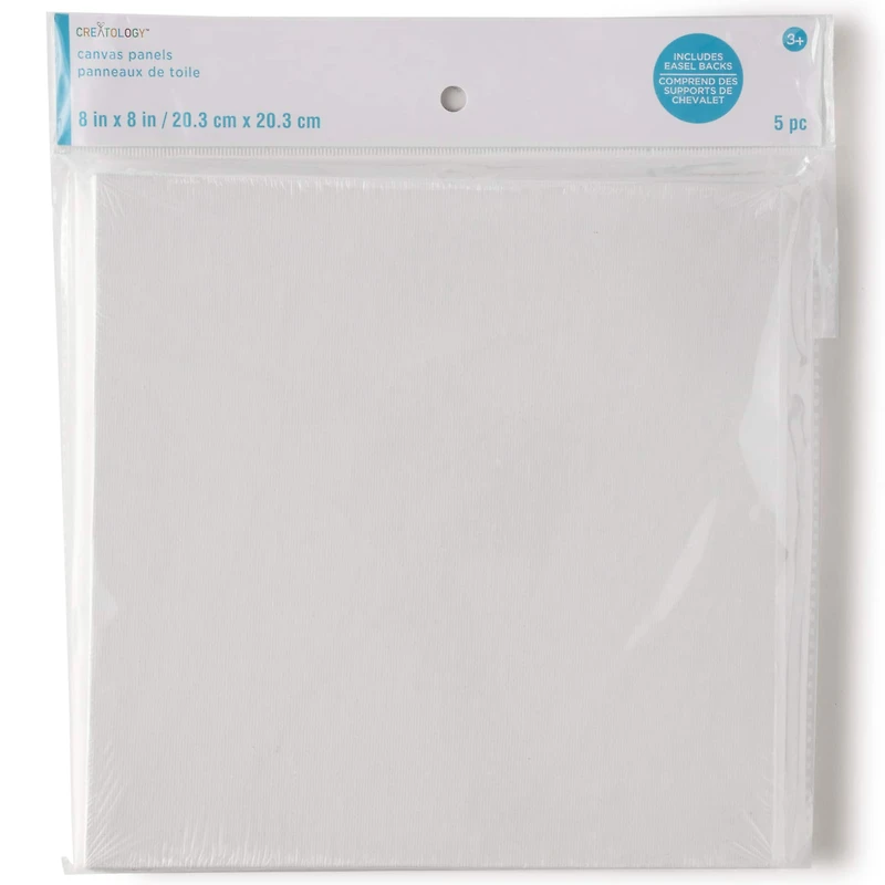 12 Packs: 5 ct. (60 total) 8" x 8" Canvas Panel by Creatology™