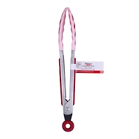 Pink & Red Stripes Mini Tongs by Makery™