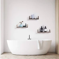 Rustic Wood Floating Shelves Set