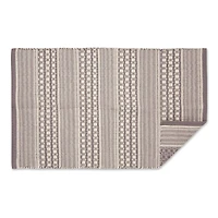 DII® Gray Dobby Stripe Hand-Loomed Rug, 2ft. x 3ft.