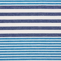 DII® Deep Blue Stripes With Fringe Placemats, 6ct.
