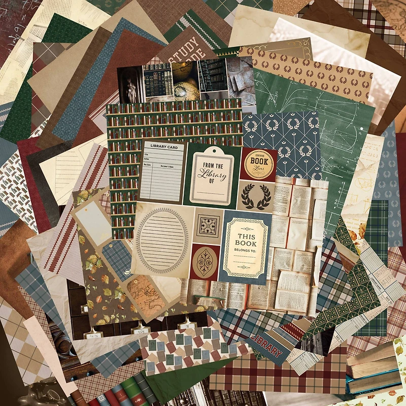 12" x 12" Academia Paper Pad by Recollections™, 180 Sheets