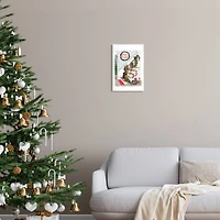 Stupell Industries Merry Christmas Holiday Stairway Wall Plaque Art