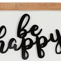 Set of 2 White Metal Farmhouse Wall Decor 14", 10"