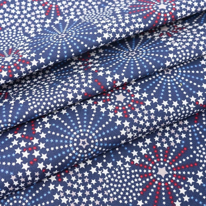 SINGER Fireworks Stars Cotton Fabric