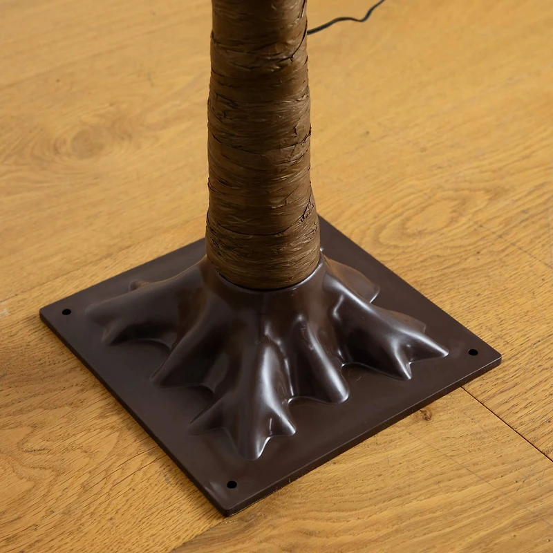 6ft. Pre-Lit Green Autumn Oak Artificial Fall Tree with 250 Warm White LED Lights