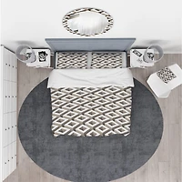 Designart 'Boxes Illustration' Scandinavian Bedding Set