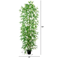 9ft. Potted Green Artificial Bamboo Tree