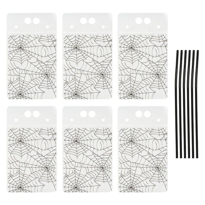 Spiderweb Drink Pouches, 6ct. by Celebrate It™
