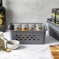 IRIS Gray 7qt. Small Organizer Storage Basket