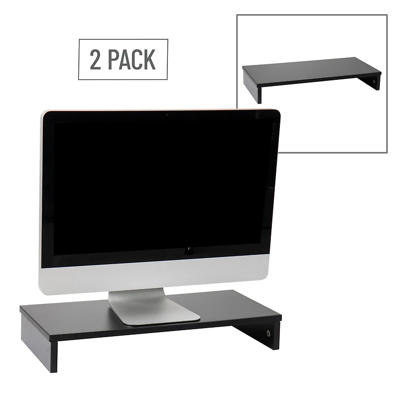 Mind Reader Woodland Collection Monitor Stands