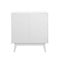 Walker Edison White Mid-Century Modern Accent Cabinet