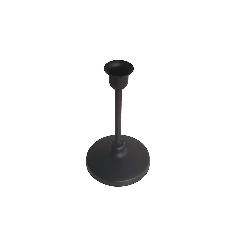 12 Pack: 6.3" Black Metal Candle Holder by Ashland®