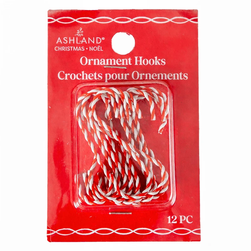 Peppermint Swirl Wire Ornament Hooks, 12ct. by Ashland®