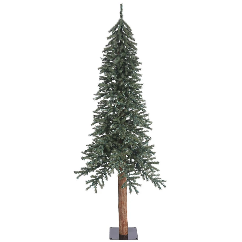 7ft. Unlit Natural Bark Alpine Artificial Christmas Tree