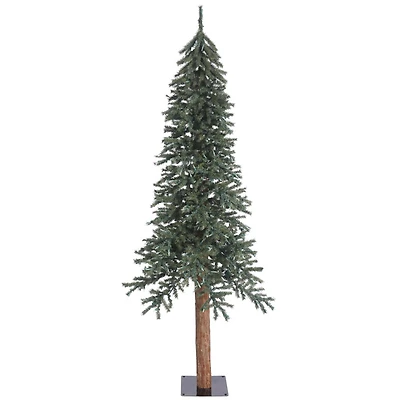 7ft. Unlit Natural Bark Alpine Artificial Christmas Tree