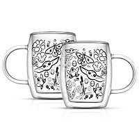 JoyJolt® Star Wars­­™ 13.5oz. Mandalorian The Child All Around Glass Mug Set, 2ct.