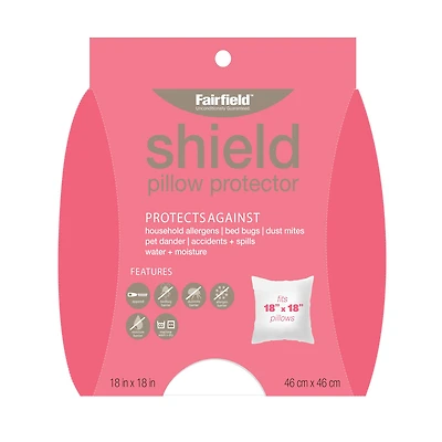 Shield Pillow Protection Cover, 18" x 18"