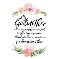 Woodland Grace Series My Godmother Wood Plaque With Easel