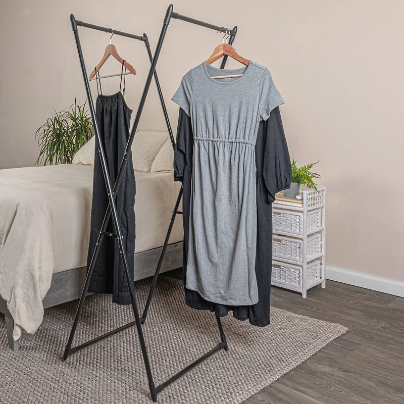 Household Essentials Valet Folding Clothes Rack