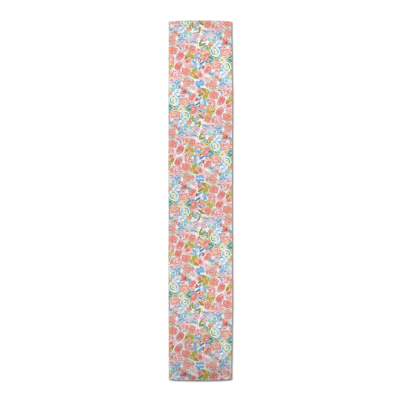 Painterly Florals Indoor/Outdoor Table Runner