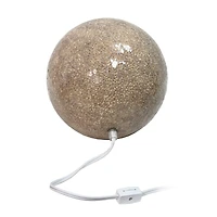 Simple Designs 7.7" Mosaic Stone Ball Table Lamp