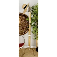 Silver Mango Wood Traditional Coat Rack, 72" x  19" x  19"