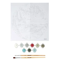 8" Beach Paint-by-Number Plywood Surface Kit by Artist's Loft®