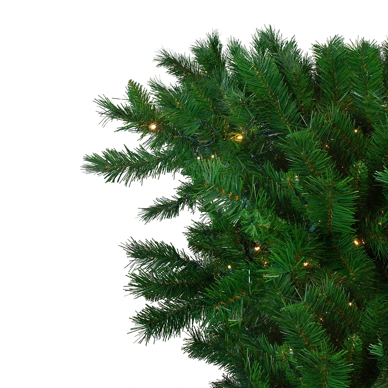 9ft. Pre-lit Sugar Pine Upside Down Artificial Christmas Tree, Clear LED Lights