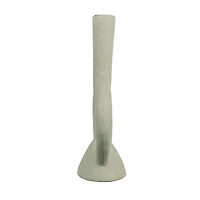 Hello Honey® 10" Ivory Modern Sculptural Taper Candle Holder