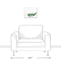 Green Gather Leaf 11" x 14" Canvas Wall Art