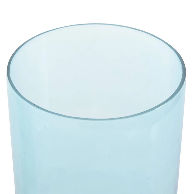 Blue Modern Round Glass Vase Set