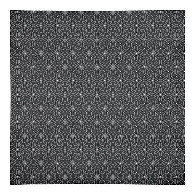 Monochromatic Flowers 10" x 10"  Cotton Twill Napkin