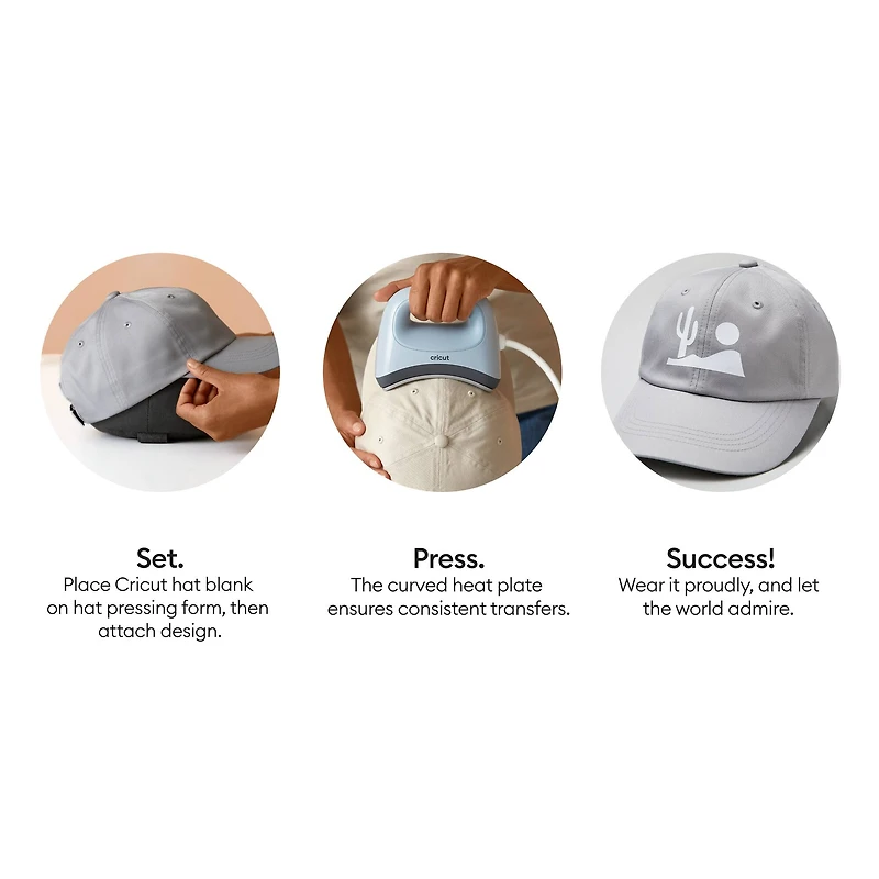 Cricut® Gray Ball Cap Blank, 3ct.