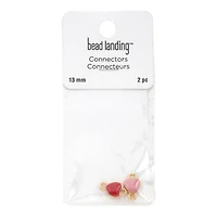 13mm Heart Gold Connectors, 2ct. by Bead Landing™