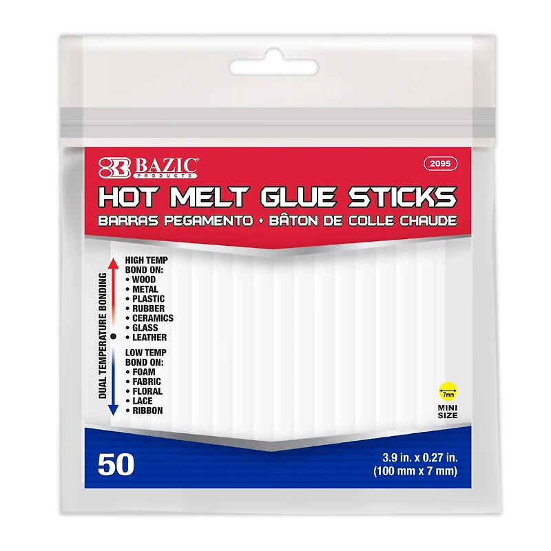 BAZIC Products® Mini Hot Melt Glue Sticks