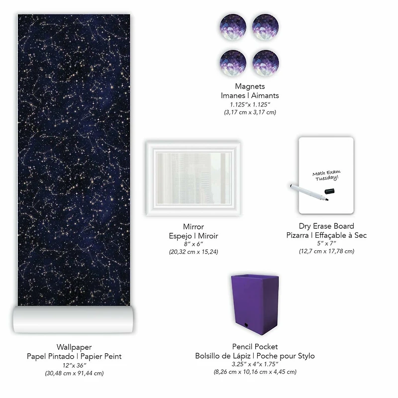 RoomMates Celestial Sister Locker Kit