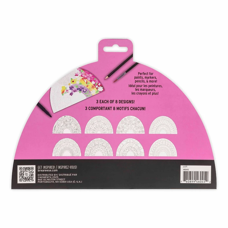 VIVID by Brea Reese® Rainbow Mixed Media Coloring Pad